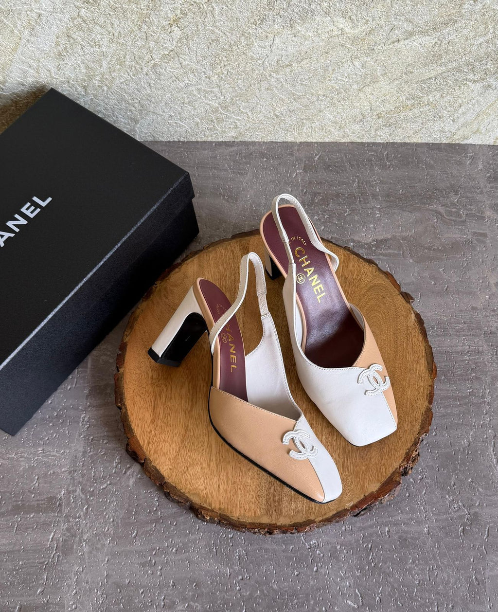 Chanel Slingbacks in Lambskin and Patent
