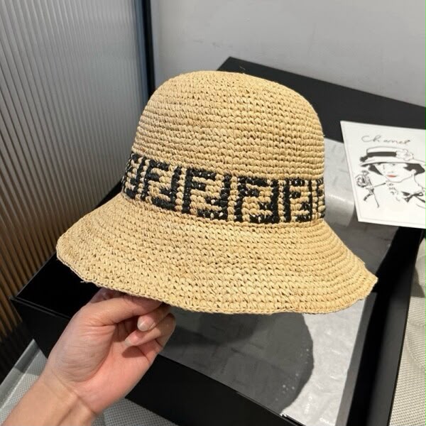 FENDI Straw Sun Hat