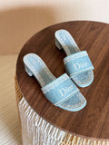 DiorDentelle Heeled Slide