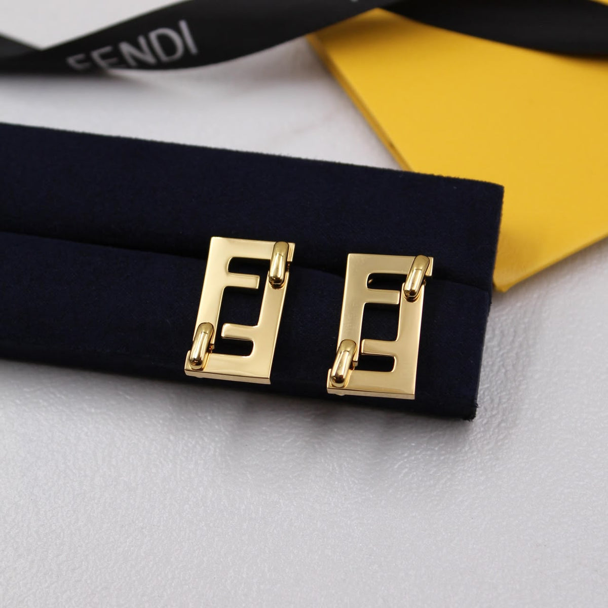 Fendi FF Gold Earrings