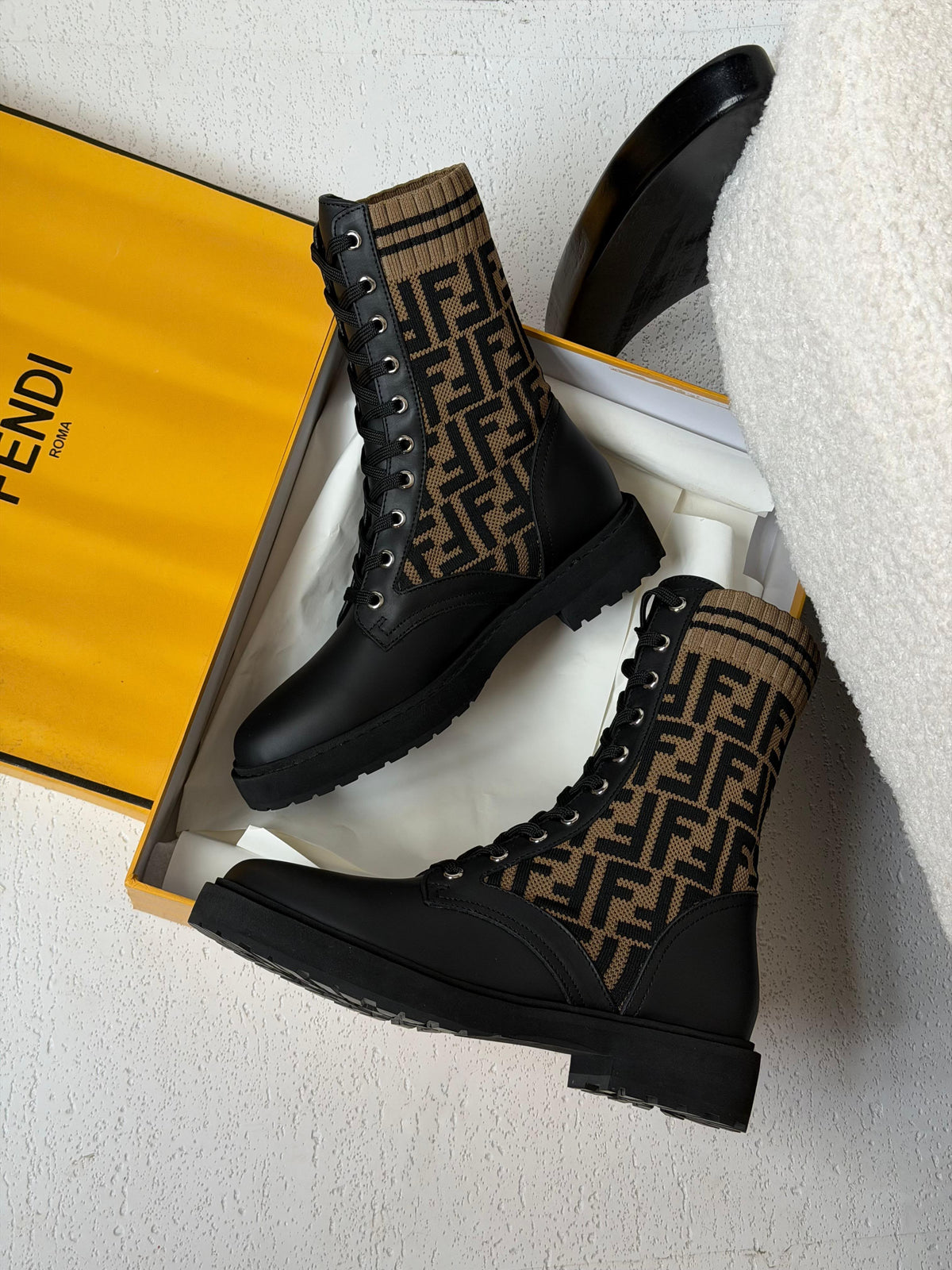 Fendi Combat Boots