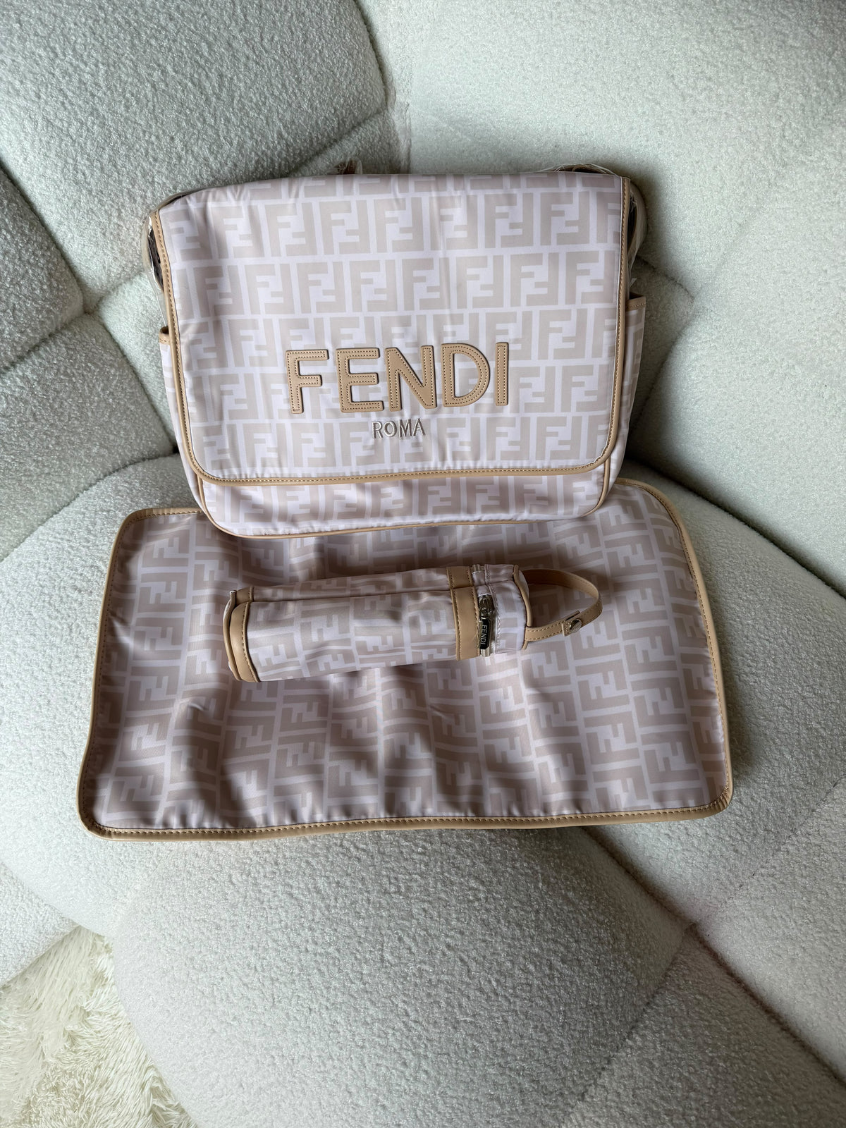 Fendi Roma Pink FF Baby Bag Set