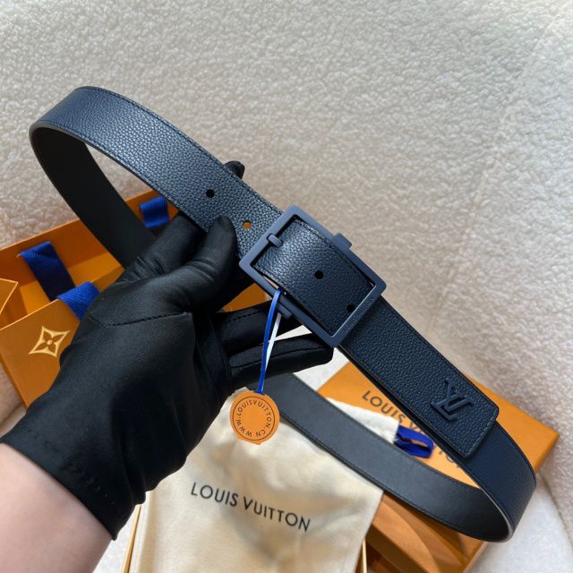 Louis Vuitton LV Aerogram Leather Belt