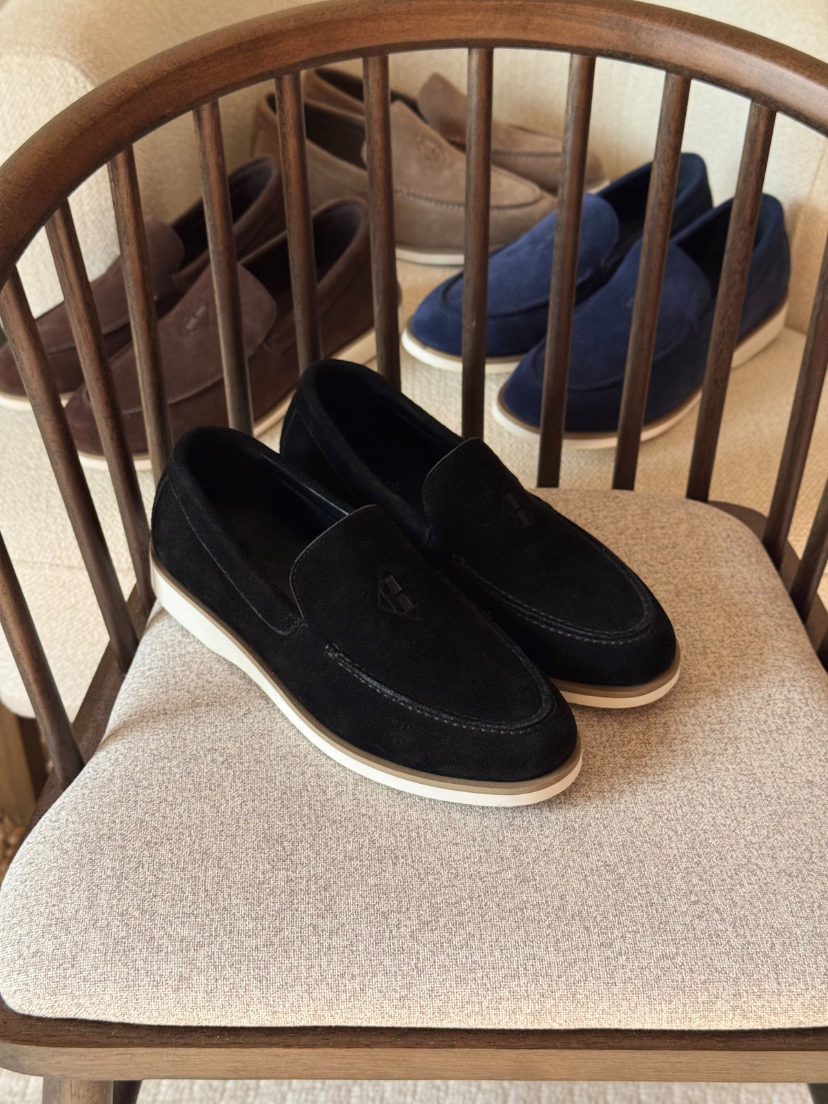 Hermès Men's Suede Loafers
