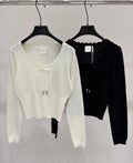 Dior Knit Cardigan with Bow Detail