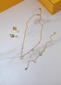 Fendi FF gold Jewelry Set