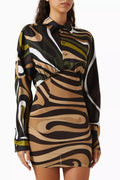 Pucci Marmo-print Mini Dress in Silk
