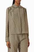 Gucci Ruffle-collar GG Fabric Set