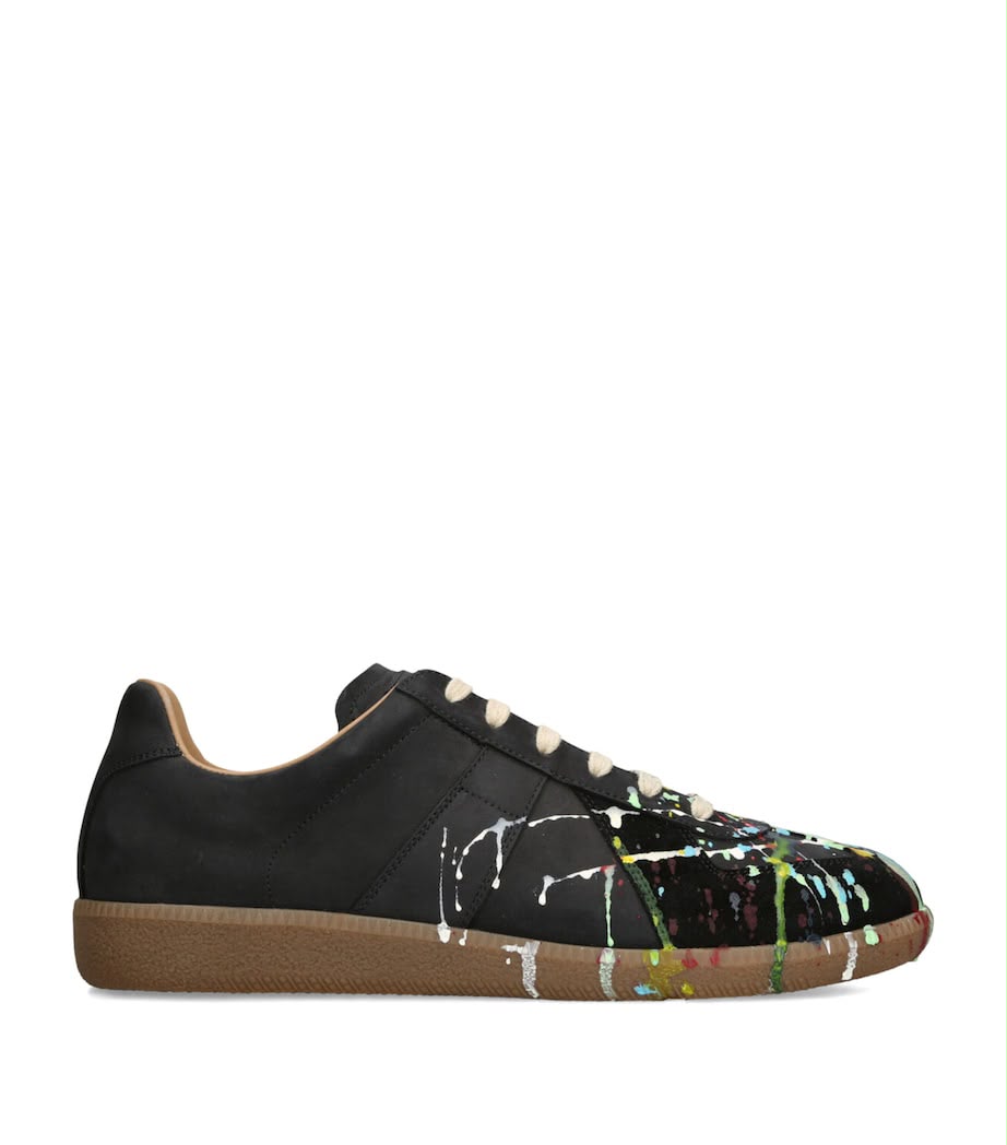 Maison Margiela Replica Calf & Lambskin Leather Sneakers