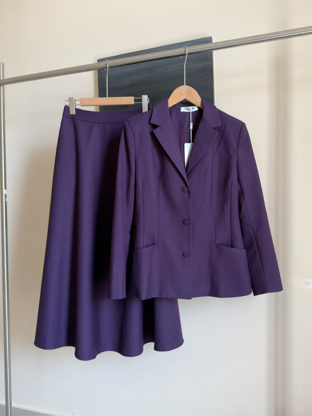 DIOR Blazer and Flared Skirt Set