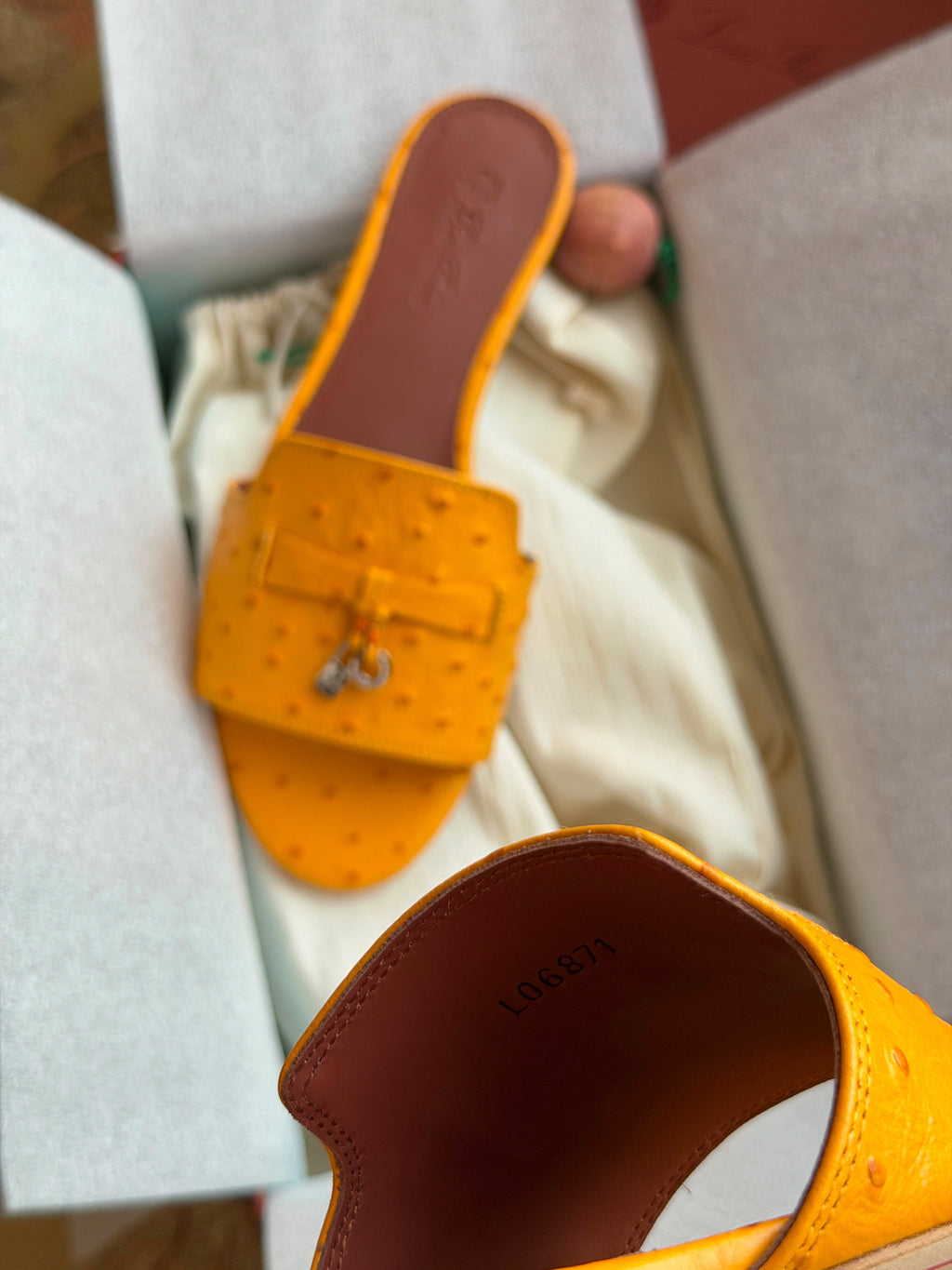 Loro Piana Leather Flat Slides
