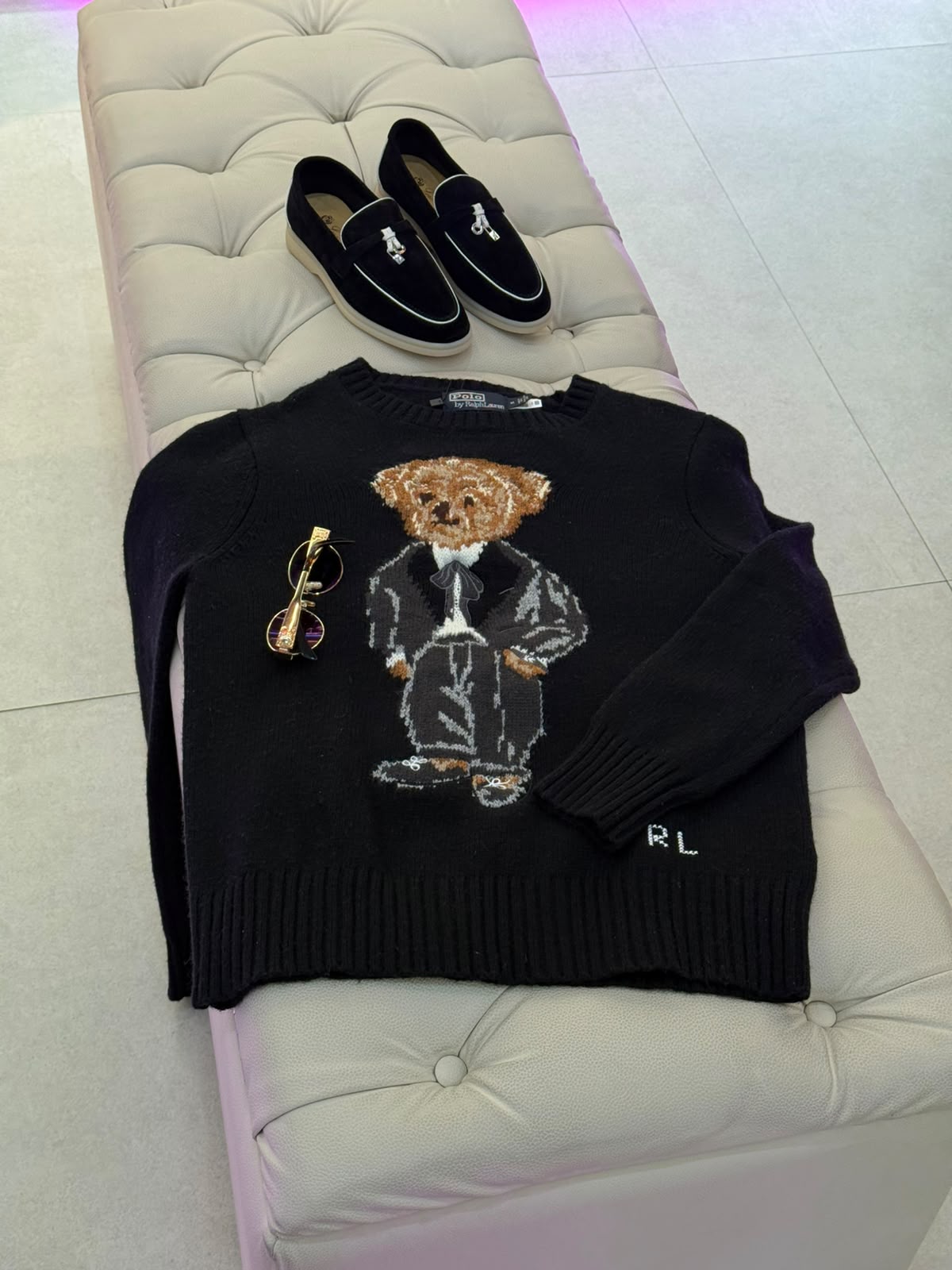 Polo Ralph Lauren — Polo Bear Cotton Crewneck Sweater
