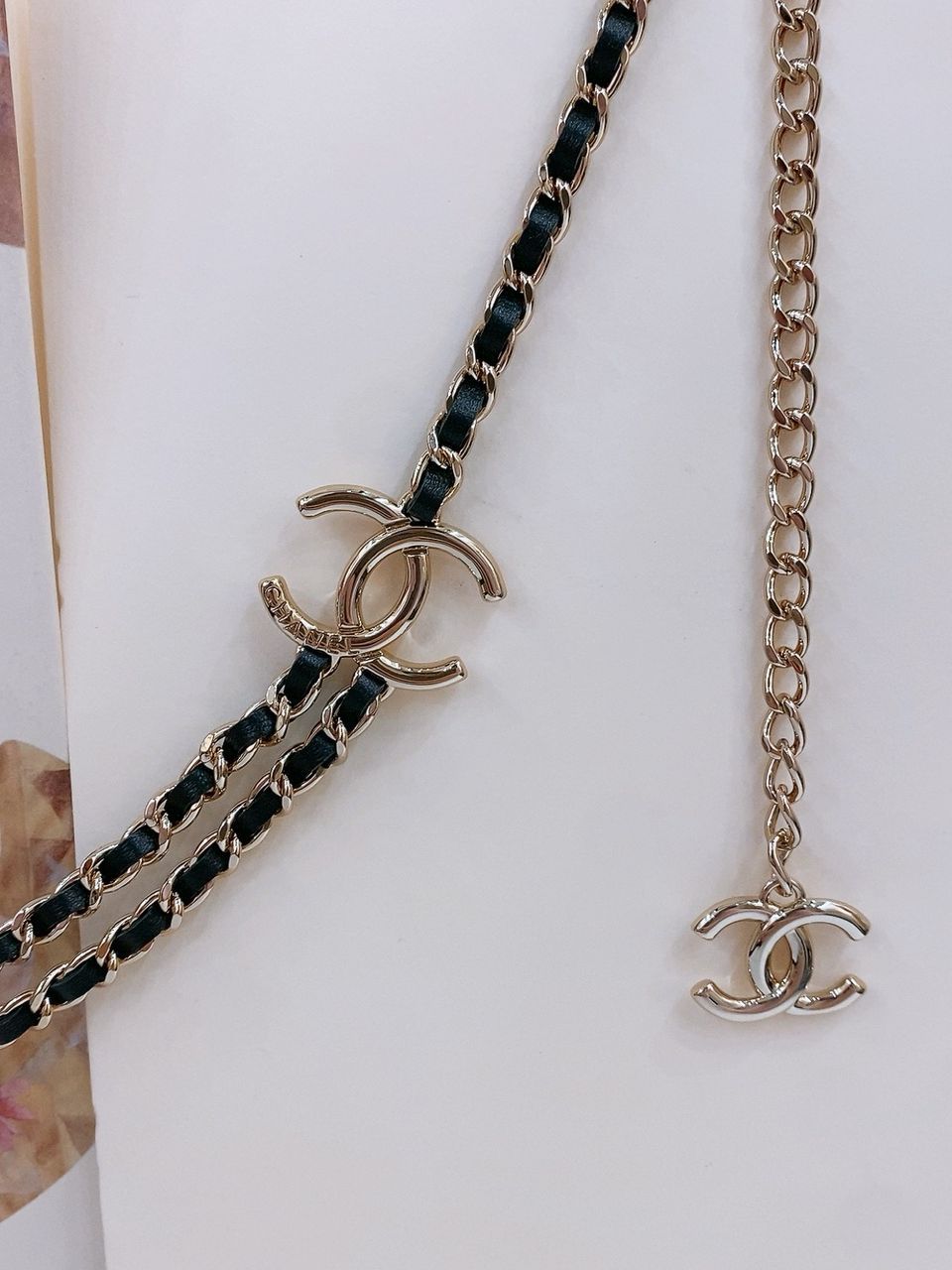 CHANEL — CC Logo Chain Belt