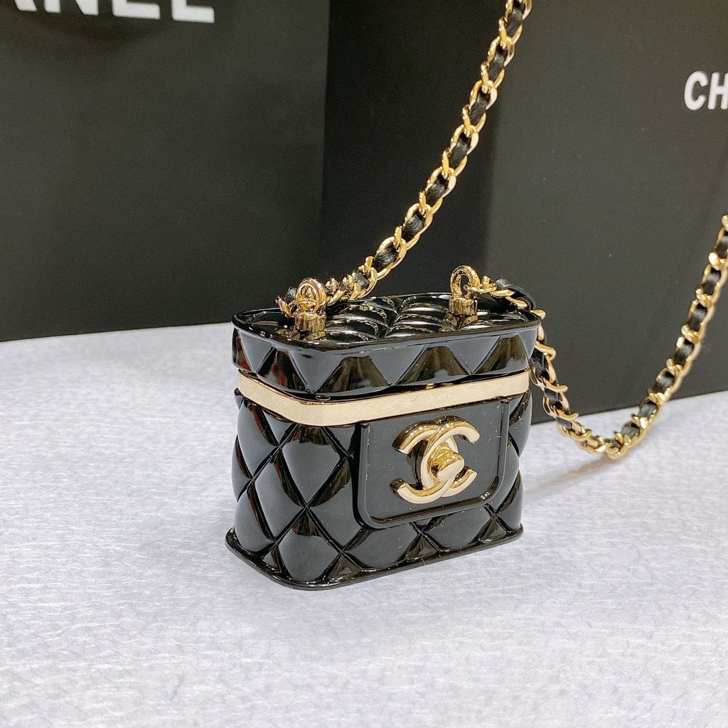 Chanel Quilted Vanity Case Chain Belt