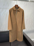 Hermès — Long Zipped Cashmere Coat
