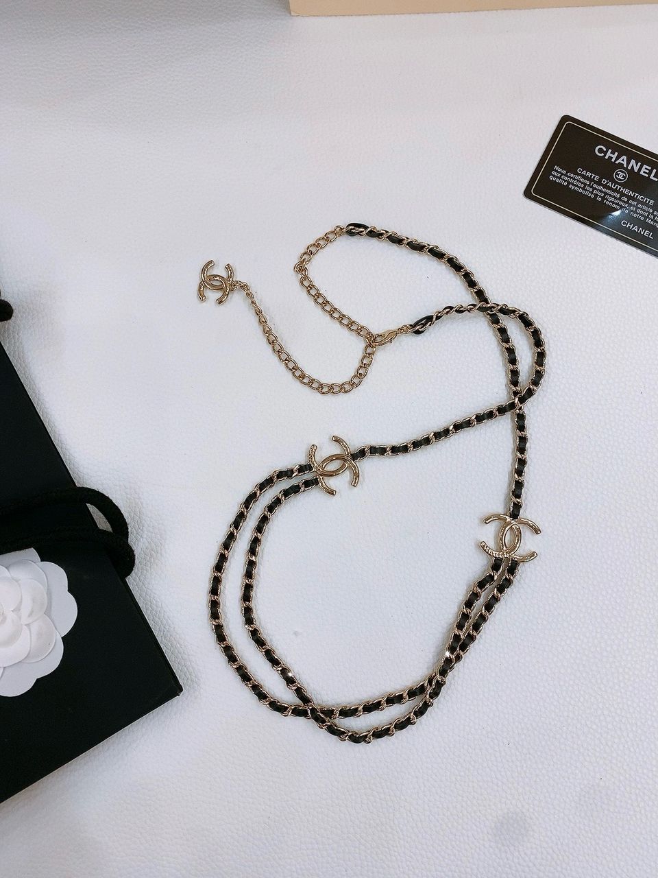 CHANEL — CC Logo Chain Belt