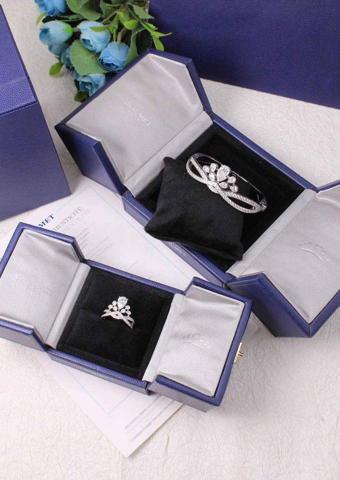 ⁠Chaumet Aigrette Impériale ⁠BANGLE (17cm) & RING