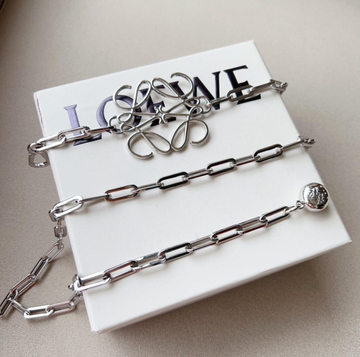 Loewe Anagram Chain Belt