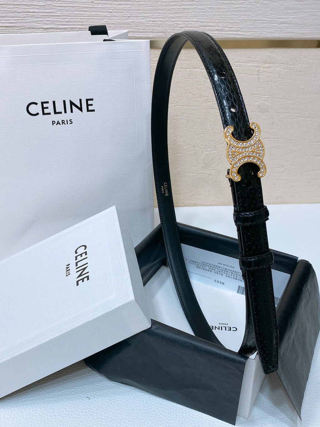 CELINE — Triomphe Belt