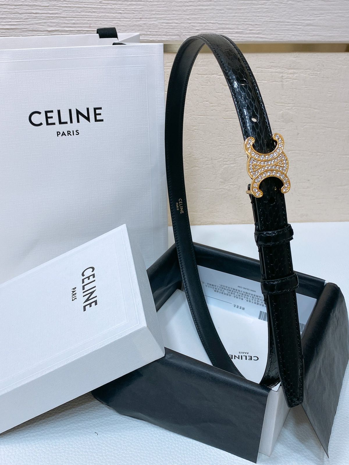 CELINE — Triomphe Belt