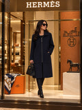 Hermès Reversible Cashmere Zip-Up Long