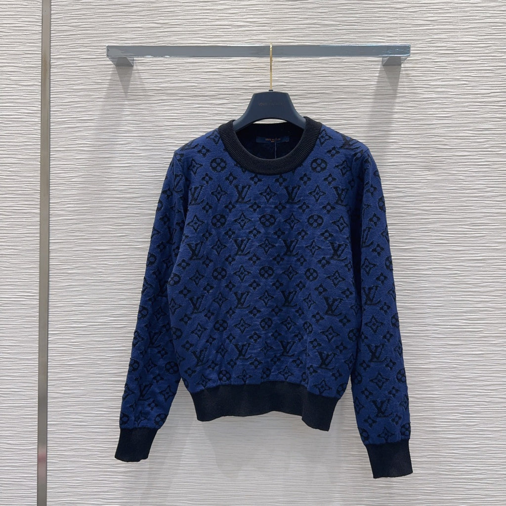 Louis Vuitton Monogram Jacquard / Crewneck Sweater