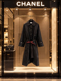 Chanel Long Leather Trench Coat