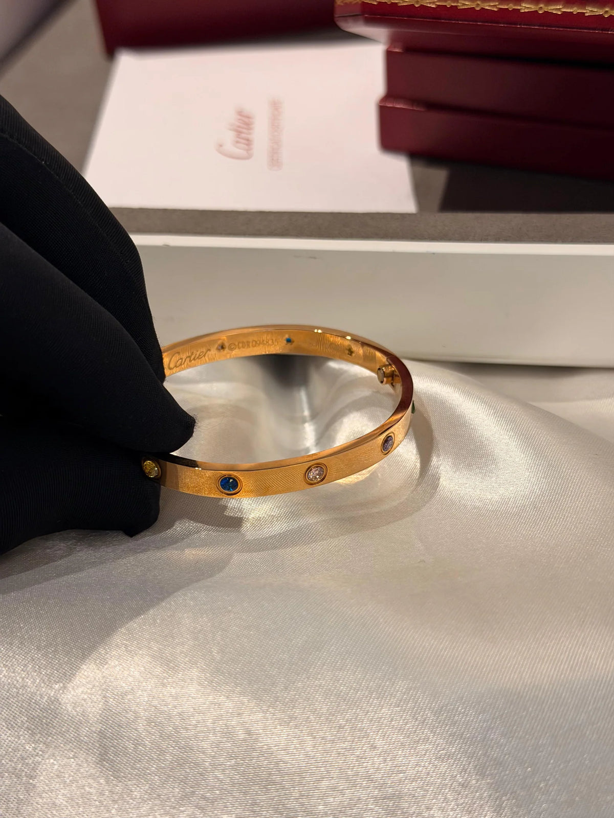 Cartier Love Multi Gemstones Bracelet