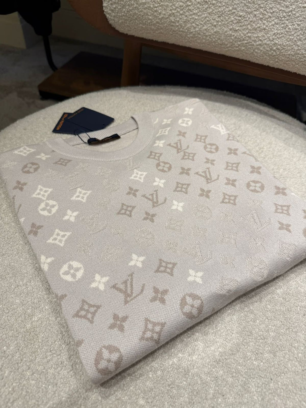 Lv Monogram Short-Sleeved Crewneck