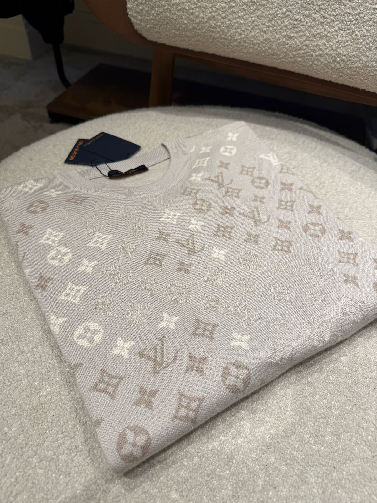 Lv Monogram Short-Sleeved Crewneck