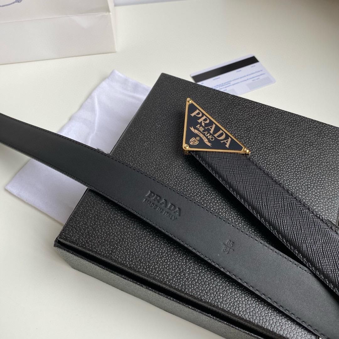 PRADA – Saffiano Leather Belt