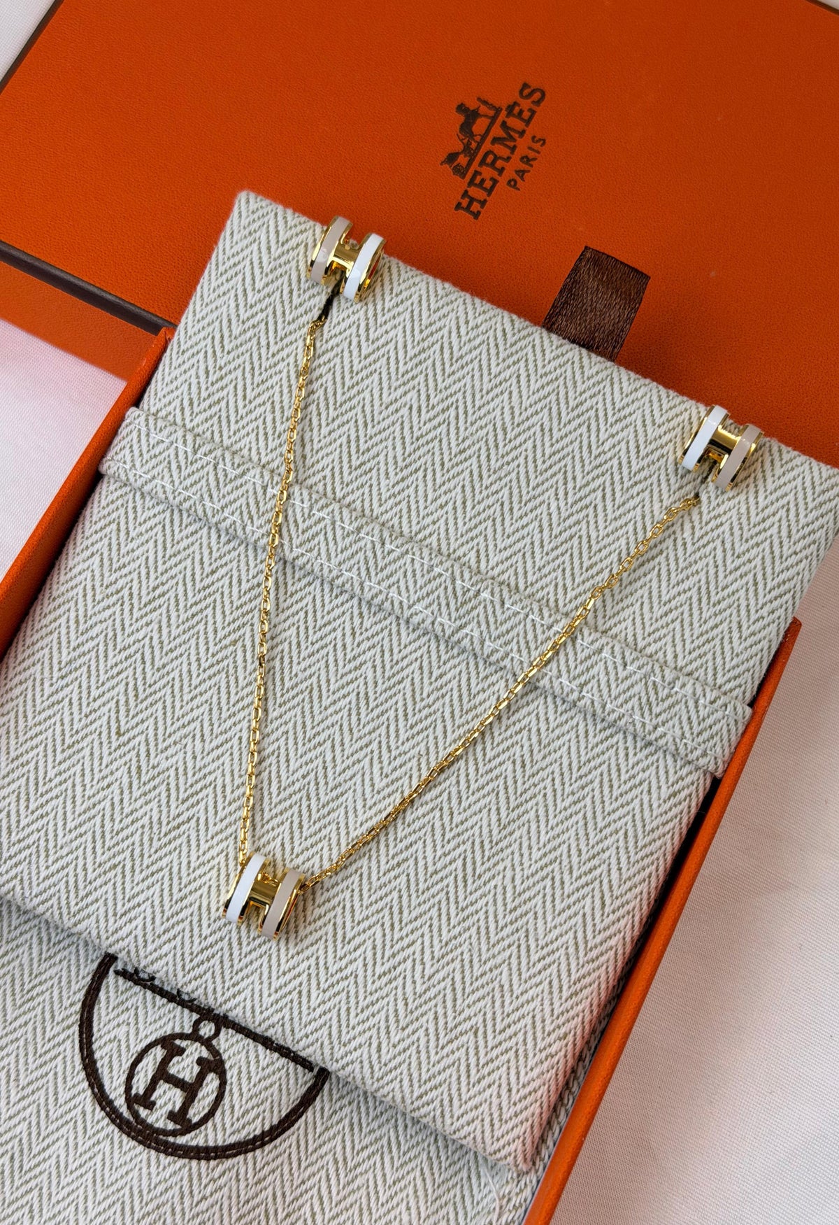 Hermès Pop H Necklace and Earrings Jewelry Set