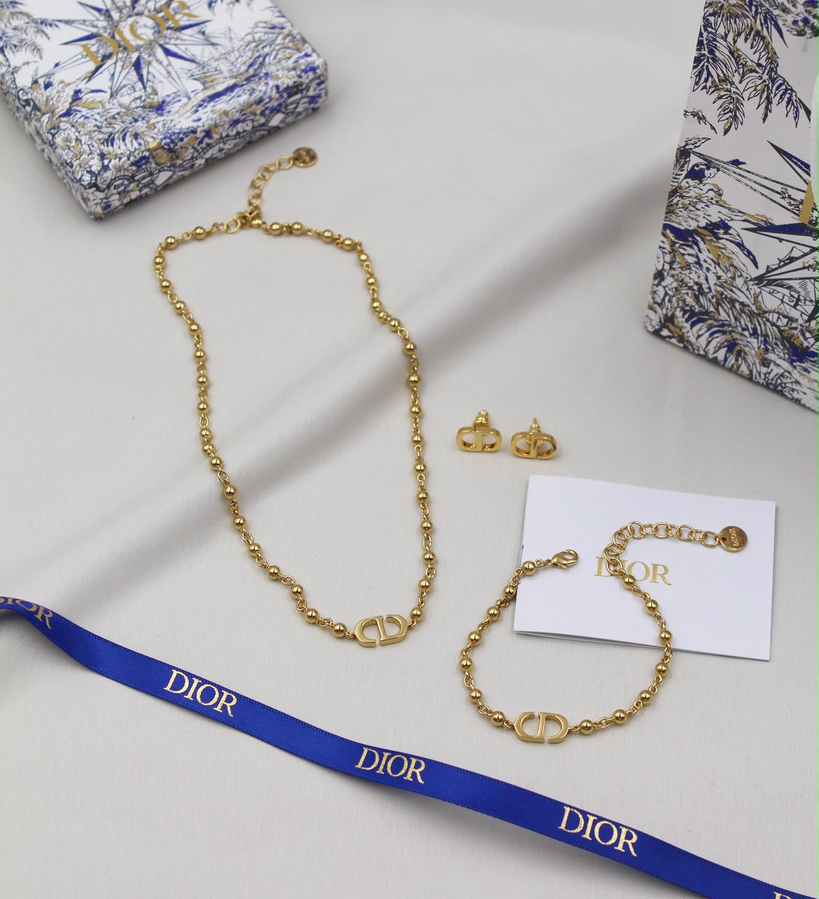 Dior CD Gold Jewelry Set