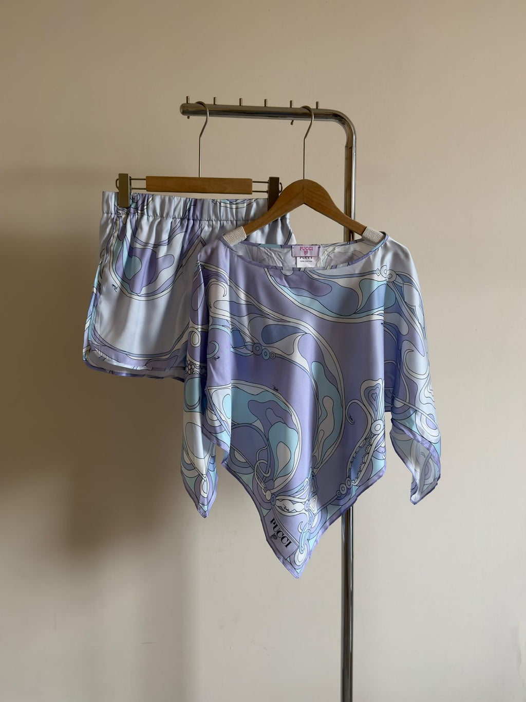 PUCCI Printed Top and Shorts Set
