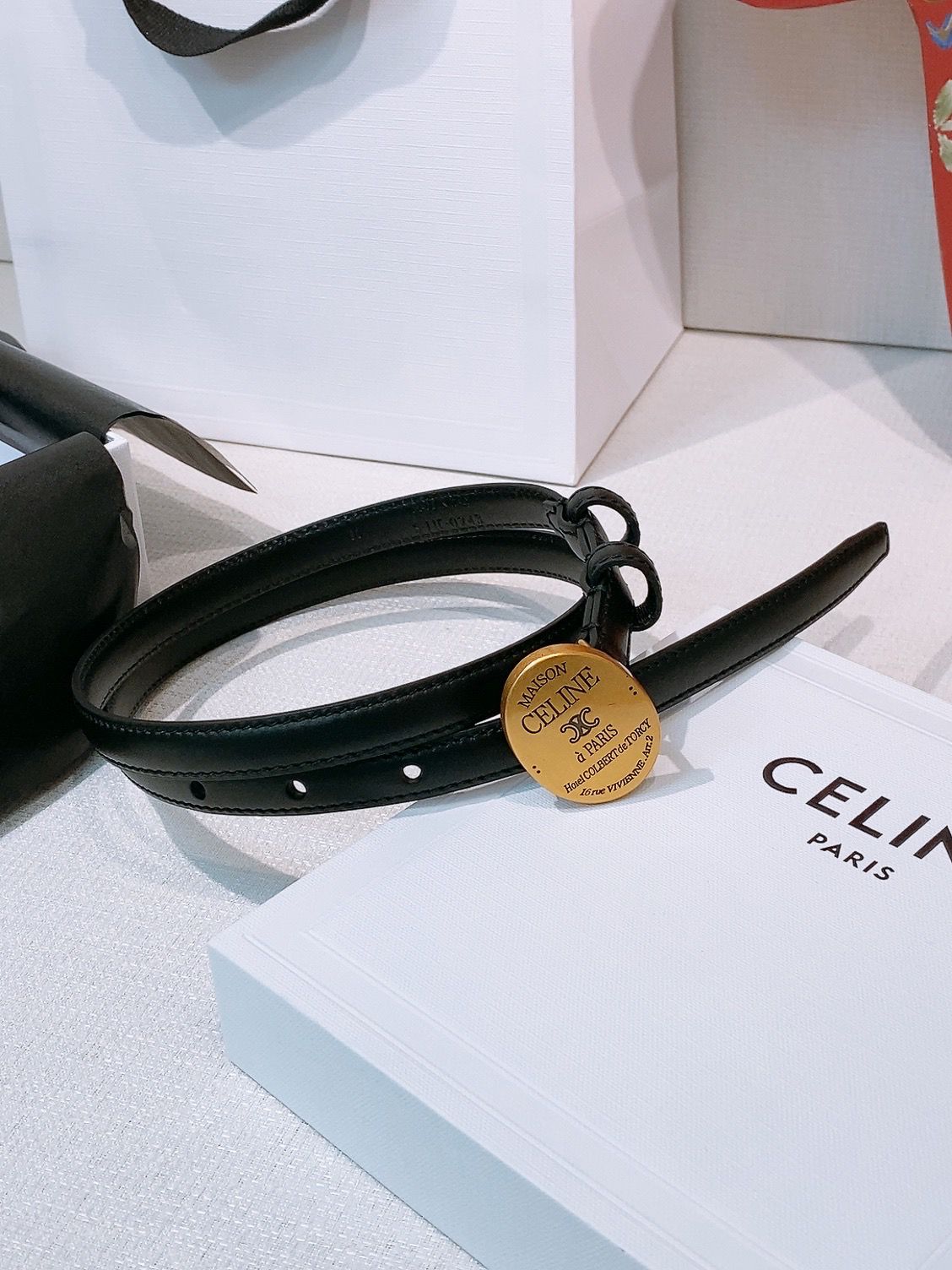 CELINE — Celine Boucle Belt