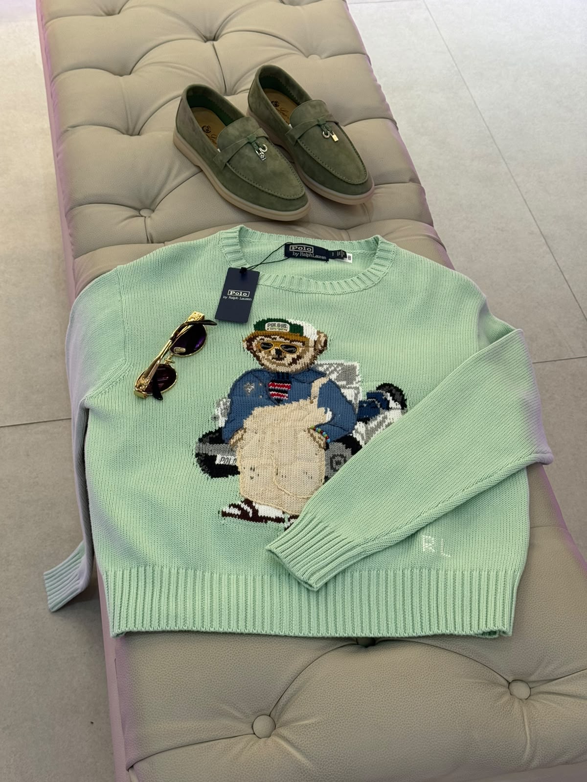 Polo Ralph Lauren — Polo Bear Cotton Crewneck Sweater