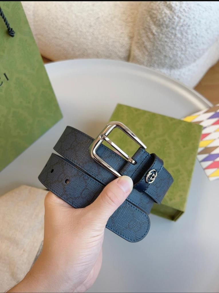 Gucci Interlocking G Leather Belt