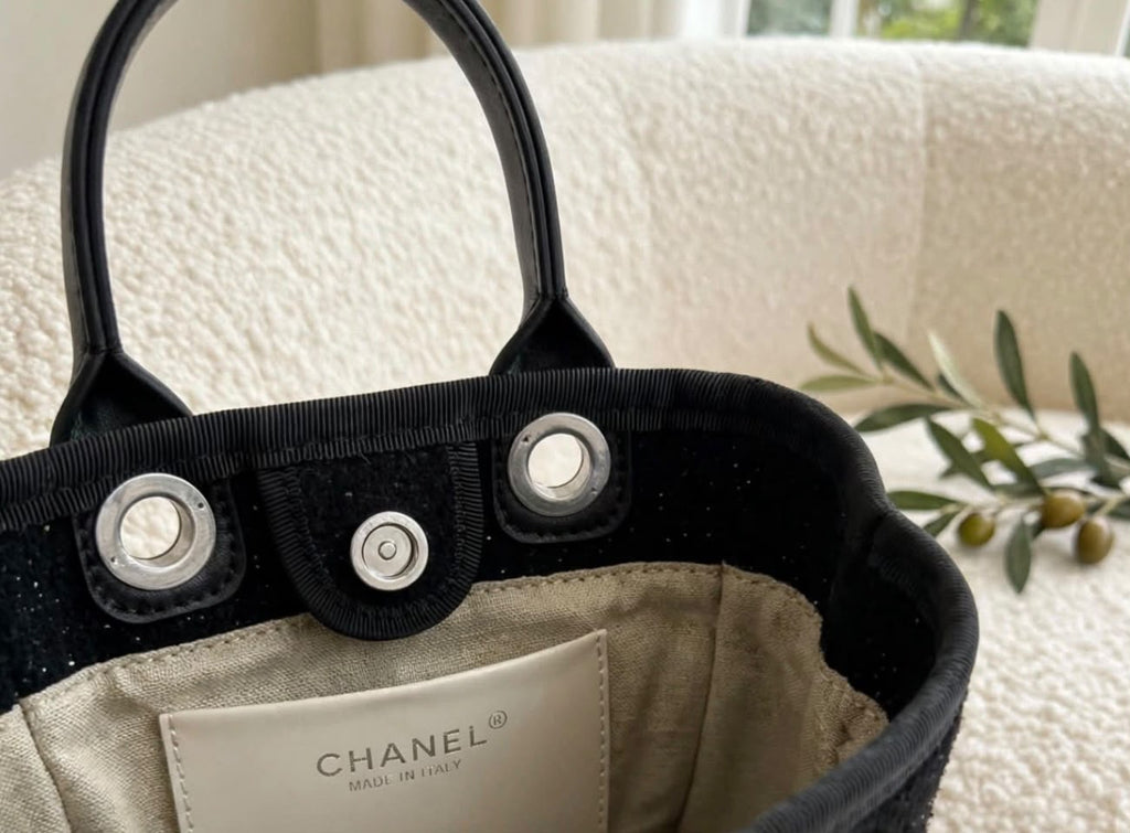 Chanel Deauville Tweed Tote Bag
