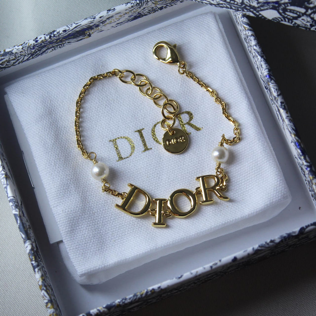 Dior Gold Logo Bracelet