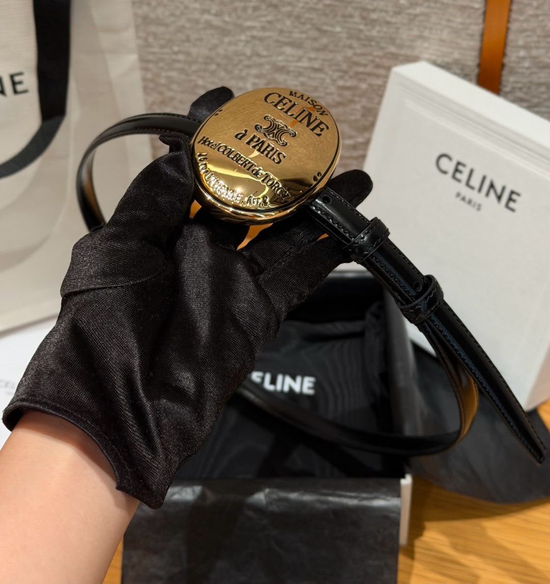 Celine Maison Celine Oval Buckle Belt