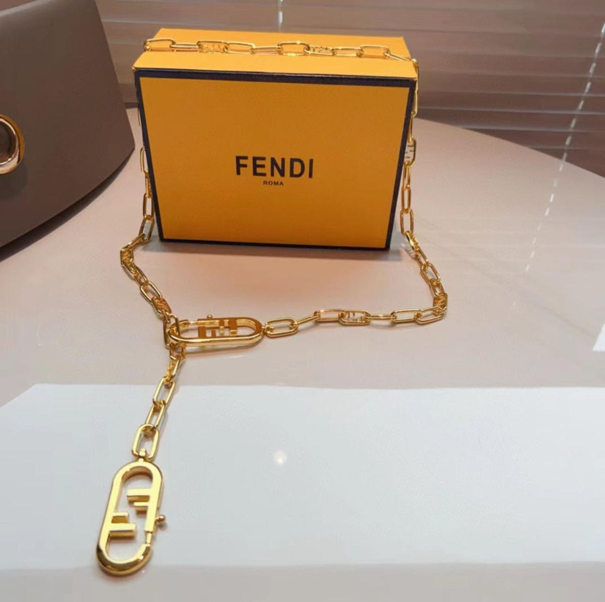 Fendi O’Lock Chain Belt
