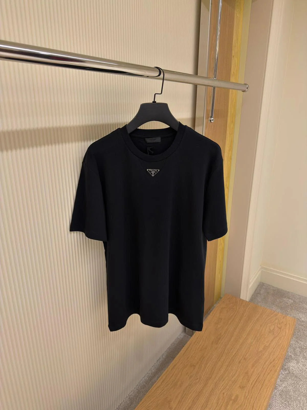 Prada Enamel triangle-logo Cotton T-shirt |