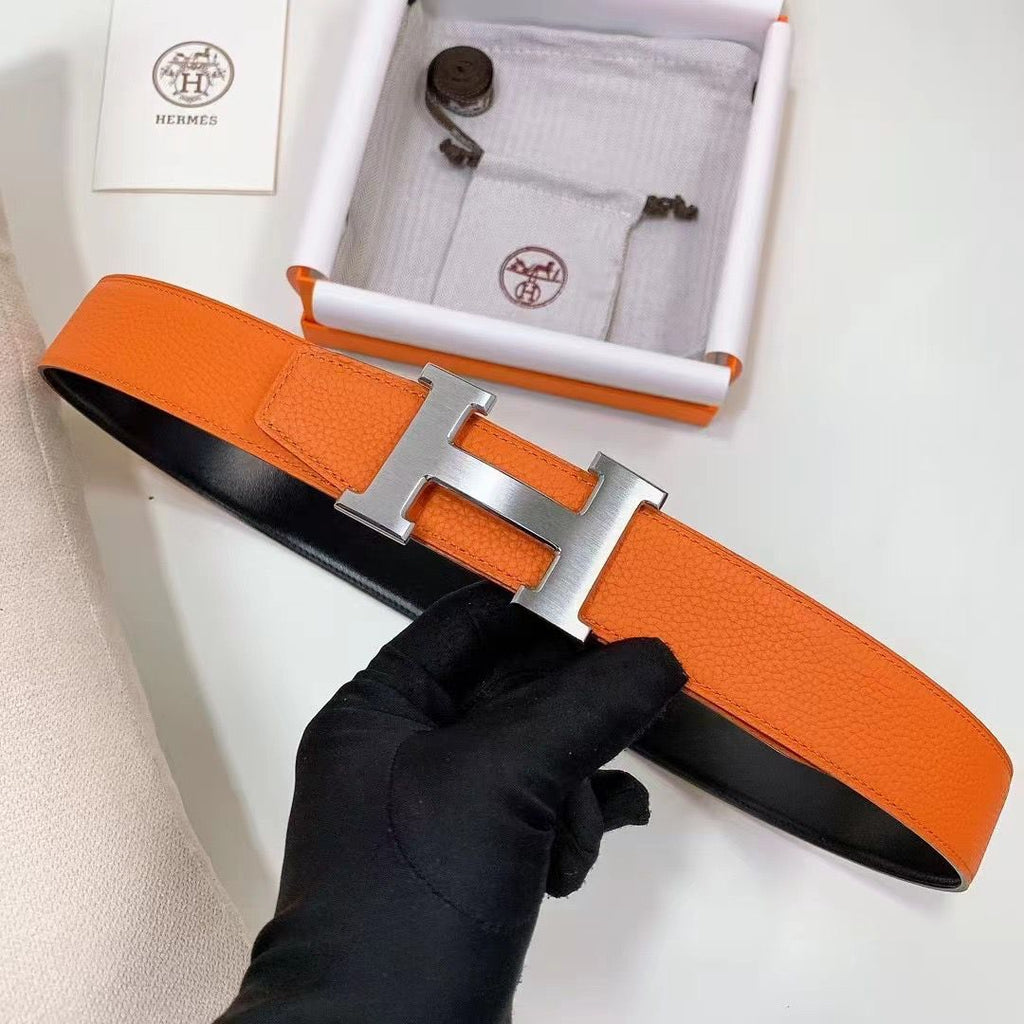 Hermès – Tube H belt buckle & Reversible leather strap 38 mm
