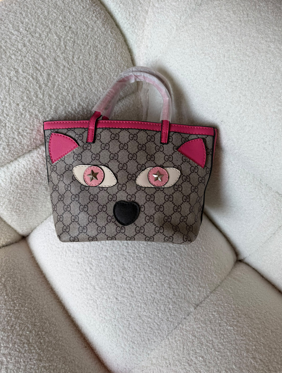 Gucci Kids Cat Face Tote