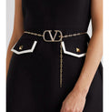 Valentino Garavani VLogo Signature Crystal Chain Belt