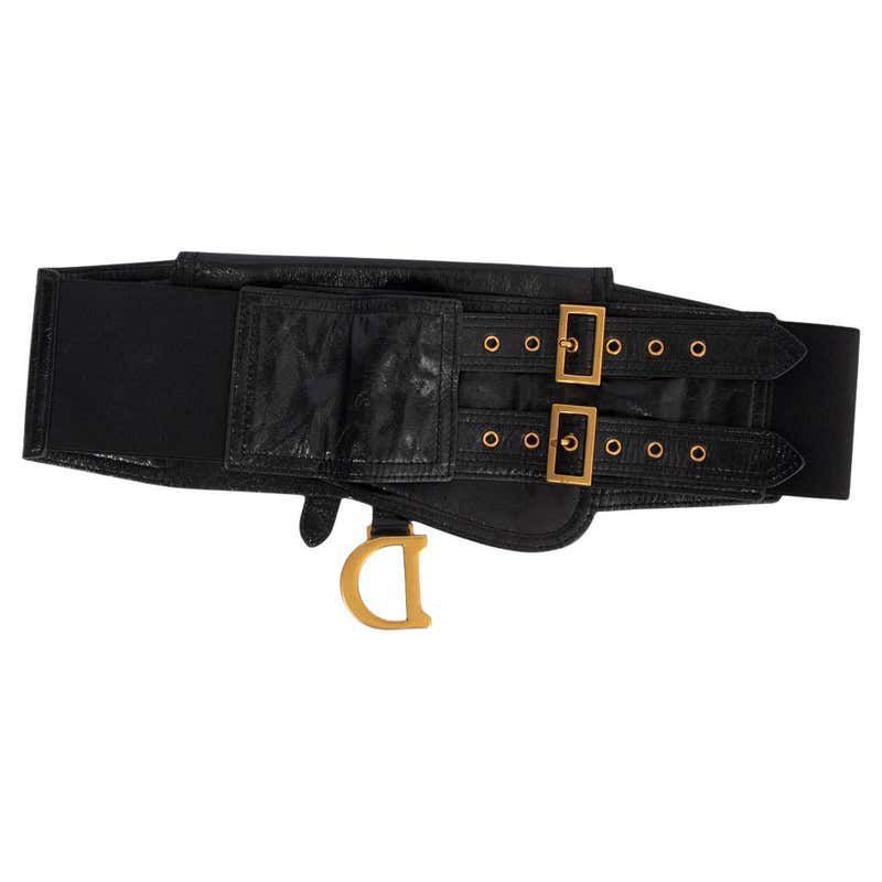Dior D-Charm Double Buckle Corset Belt