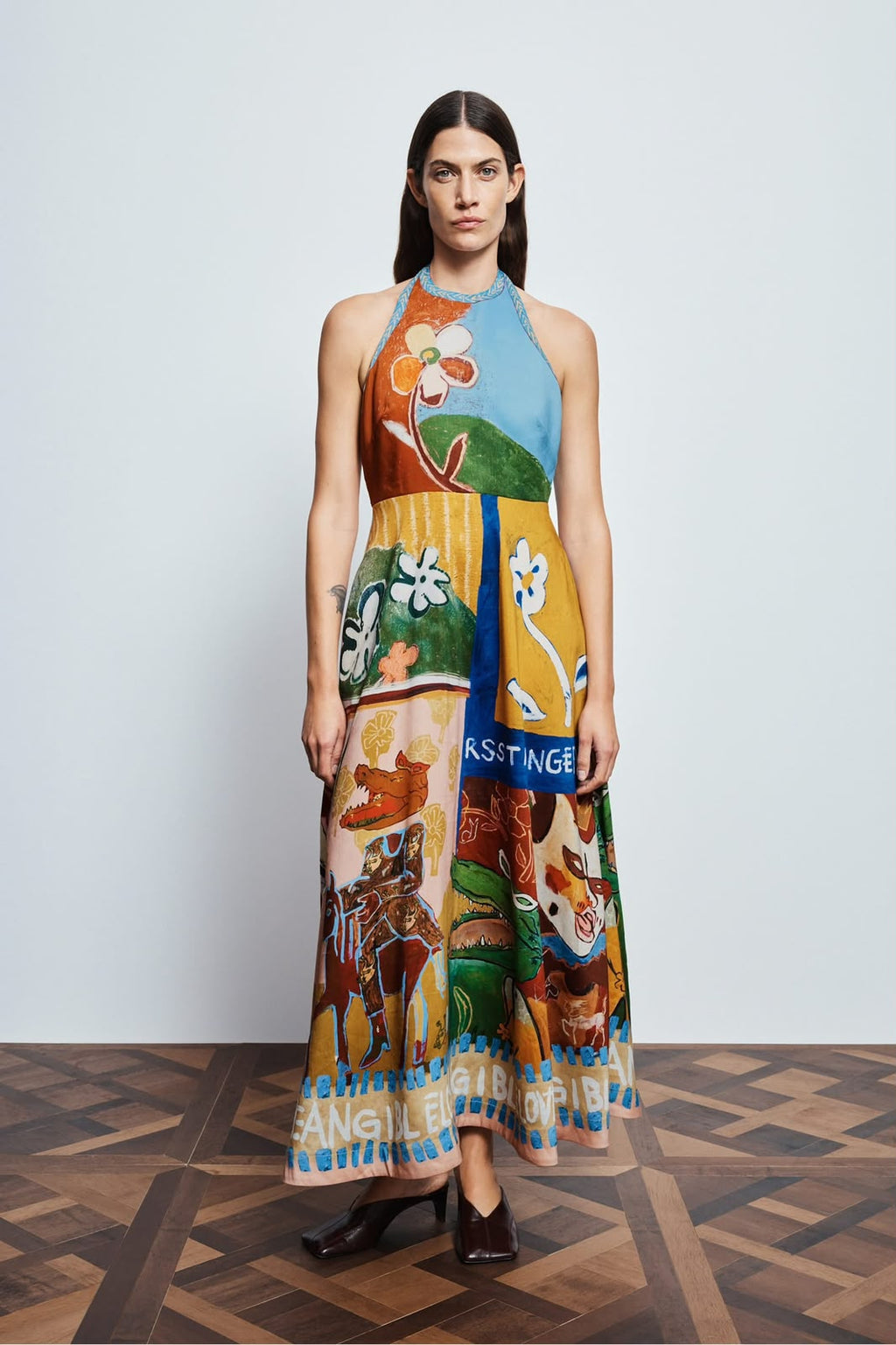 ALEMAIS  Multi-Color Scenic and Floral Print