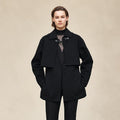 Hermès Cropped Cape Jacket