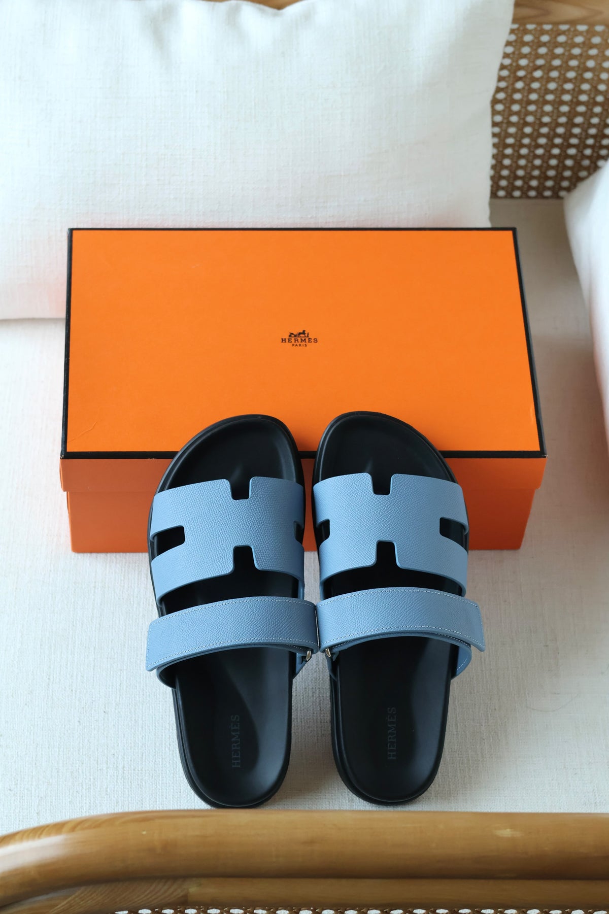 Hermès Chypre Sandal in Epsom Calfskin