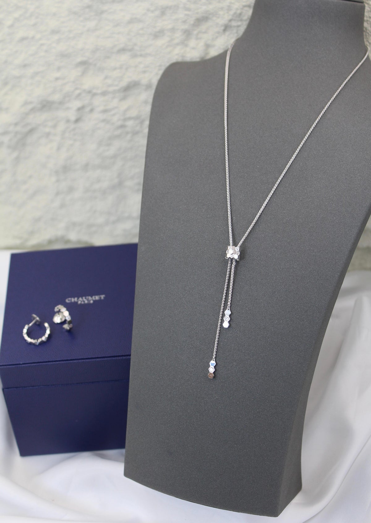 Chaumet Bee My Love Lariat Necklace & rings